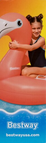 Bestway Fancy Flamingo 54-Inch Ride-On Inflatable Pool Toy Perspective: left