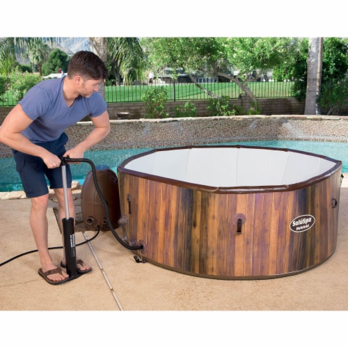 Bestway 54190E SaluSpa Helsinki AirJet 7 Person Inflatable Hot Tub Spa with Pump Perspective: left