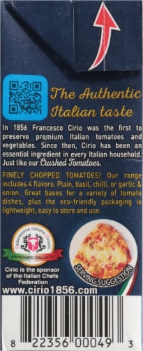 Cirio Italian Crushed Tomatoes Perspective: left