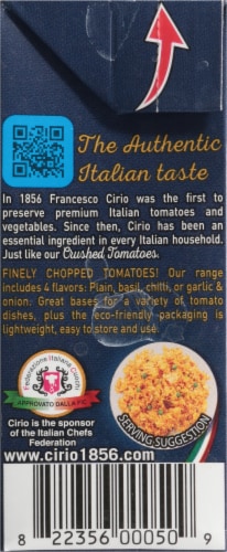 Cirio Italian Crushed Tomatoes Perspective: left
