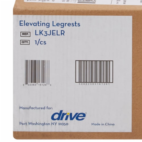 Drive Medical Swing-Away Elevating Wheelchair Leg Rests LK3JELR Perspective: left