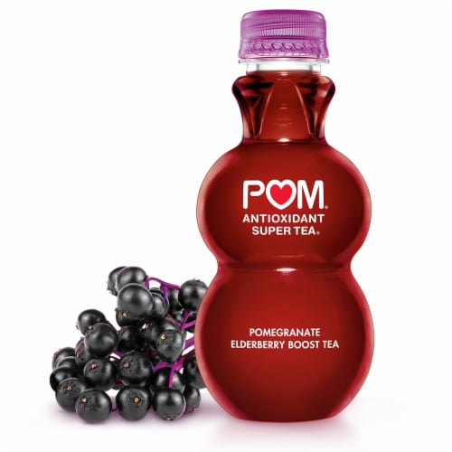 POM Wonderful Super Tea, Pomegranate Elderberry Boost Tea, 12 Ounce Perspective: left