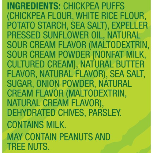 Orchard Valley Harvest® Sour Cream and Chive Chickpea Chips Perspective: left