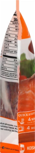 Pier 33 Gourmet Boneless Skinless Bourbon Glazed Salmon Portions Perspective: left