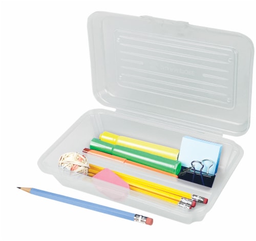 Snap-N-Store Nestable Plastic Pencil Boxes Perspective: left