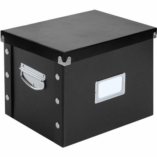 Snap-N-Store® Letter Size File Storage Box - Black Perspective: left