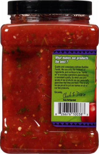 Chuck and Dave's Medium Salsa 48 oz Perspective: left
