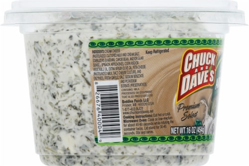Chuck and Dave's Spinach & Artichoke Dip Perspective: left