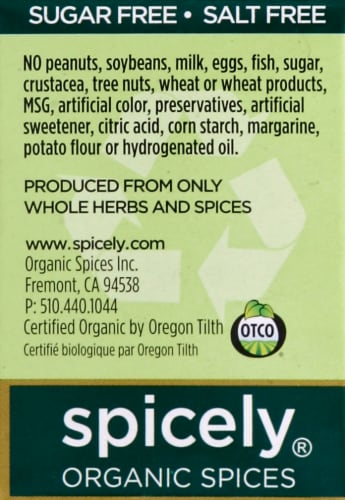 Spicely® Organics Ethiopian Berbere Seasoning Perspective: left