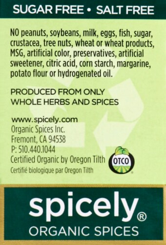 Spicely Organics Jamaican Curry Seasoning Perspective: left