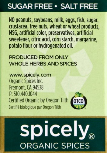 Spicely Organics Chili Con Carne Seasoning Perspective: left