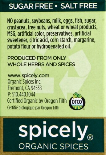 Spicely® Organics Dill Seed Perspective: left