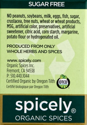 Spicely Organics Celery Salt Perspective: left
