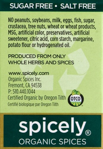 Spicely Organics® Hot Curry Powder Perspective: left