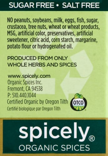 Spicely® Organics Harissa Seasoning Perspective: left