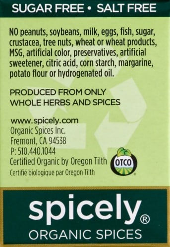 Spicely Organics Adobo Seasoning Perspective: left