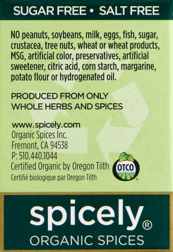 Spicely Organics Whole Black Peppercorn Perspective: left