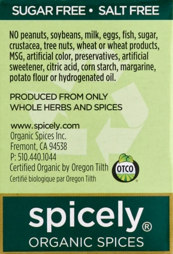 Spicely® Organics Ground Coriander Perspective: left