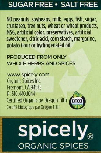 Spicely Organics White Sesame Seeds Perspective: left