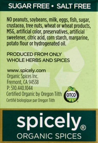 Spicely Organics Cayenne Pepper Perspective: left