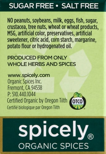 Spicely® Organics Curry Powder Perspective: left