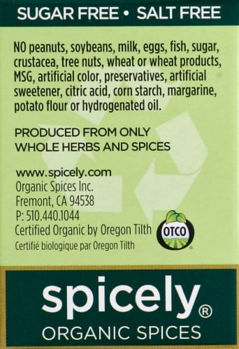 Spicely Organics® Mexican Seasoning Perspective: left