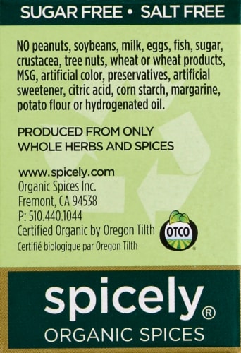 Spicely® Organics Black Sesame Seeds Perspective: left