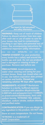 Acuvue™ Revitalens Multi-Purpose Disinfecting Contact Lens Solution Perspective: left