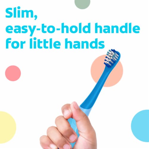 Colgate Battery Powered Bluey Toothbrush for Kids Ages 3+ Extra Soft Perspective: left