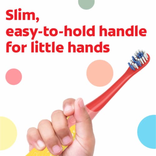 Colgate Battery Powered Pokemon Toothbrush for Kids Ages 3+ Extra Soft Perspective: left
