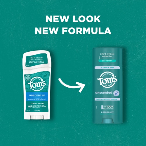 Tom’s of Maine Unscented Natural Deodorant Aluminum Free Clear Application Perspective: left