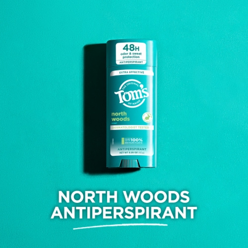 Tom’s of Maine North Woods Antiperspirant for Men and Women With Recycled Aluminum Perspective: left