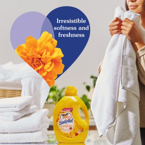 Suavitel Complete Liquid Fabric Conditioner Laundry Fabric Softener Morning Sun Perspective: left