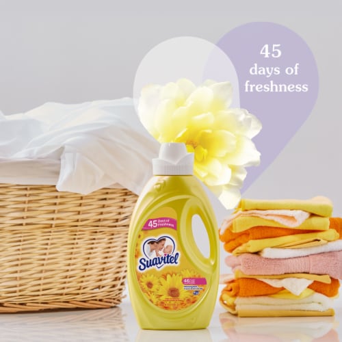 Suavitel Liquid Fabric Conditioner Laundry Fabric Softener Morning Sun Scent Perspective: left