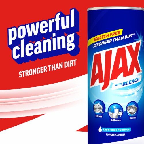 Ajax Powder Cleanser with Bleach Scratch Free Formula Perspective: left