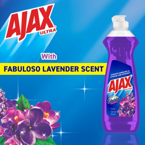 Ajax Ultra with Fabuloso Lavender Scent Liquid Dish Soap Perspective: left
