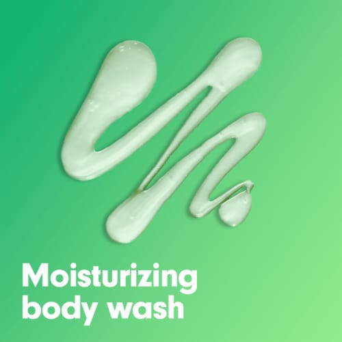 Softsoap Moisturizing Body Wash and Shave Gel Cool Cucumber Scent 20 fl oz Bottle Perspective: left