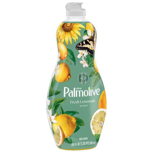 Palmolive Ultra Strength Fresh Lemonade Scent Liquid Dish Soap Perspective: left