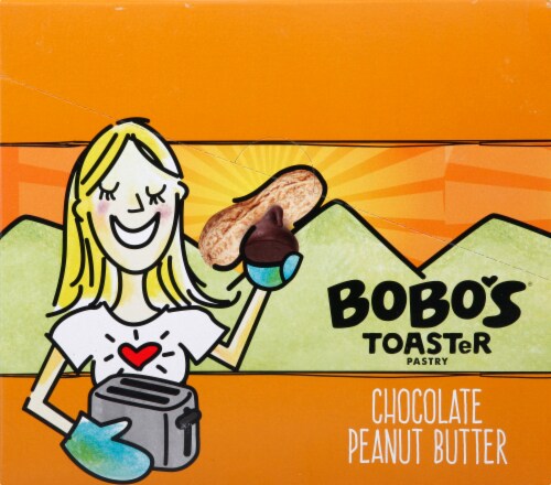 Bobo's Chocolate Peanut Butter Toaster Pastries Perspective: left