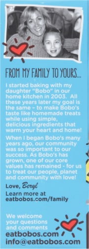 Bobo's Dipp'd Dark Chocolate Oat Bars Perspective: left