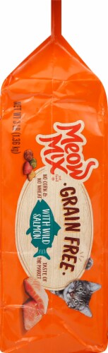 Meow Mix Grain Free with Wild Salmon Dry Cat Food Perspective: left