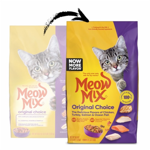 Meow Mix Original Choice Dry Cat Food Perspective: left