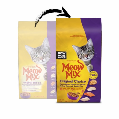 Meow Mix Original Choice Dry Cat Food Perspective: left