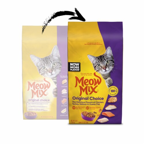 Meow Mix Original Choice Dry Cat Food Perspective: left