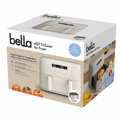 Bella® 4 Quart Mini Flex Basket Air Fryer Perspective: left