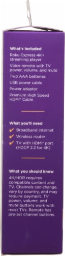 Roku Express 4K Plus - Black Perspective: left