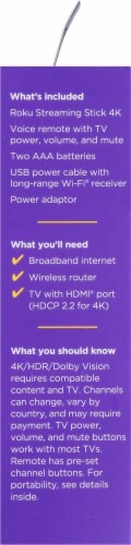 Roku® Streaming Stick® 4K Streaming Player Perspective: left