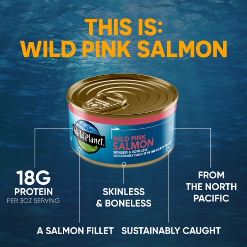 Wild Planet Wild Pink Salmon Perspective: left