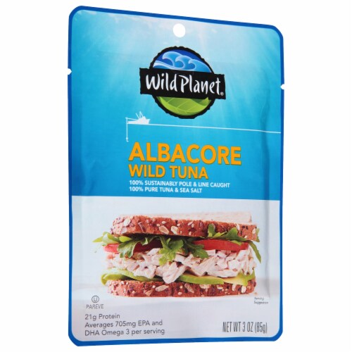 Wild Planet Albacore Wild Tuna Pouch Perspective: left