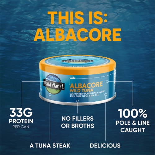 Wild Planet Albacore Wild Tuna Four Pack Perspective: left